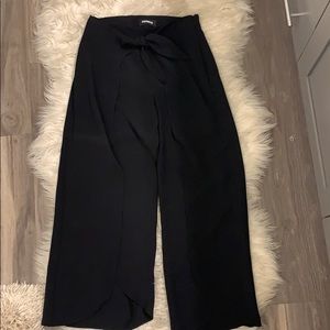 Black Cropped Dress Pants